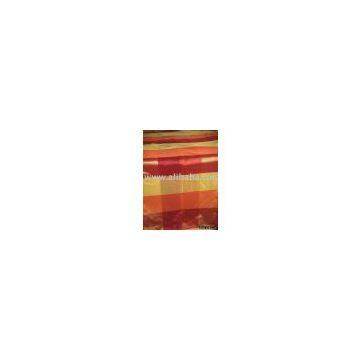 Shades of Red, Orange & Green Plaids~Silk Taffeta Fabric~Width 54