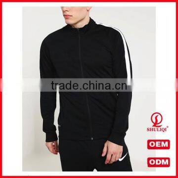 Men plain cotton tracksuit welcomed 100% tracksuit fabric china factory wholesale mens tracksuits