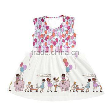 Boya High Quality Remake Dress Girls Striped Frocks Designs Polka Dot Sleeveless Unique Baby Dress photo-2