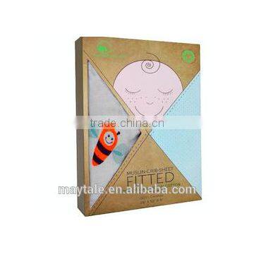 Muslin Fitted Crib Sheet With Certified Organic Cotton and Pre-washed photo-6