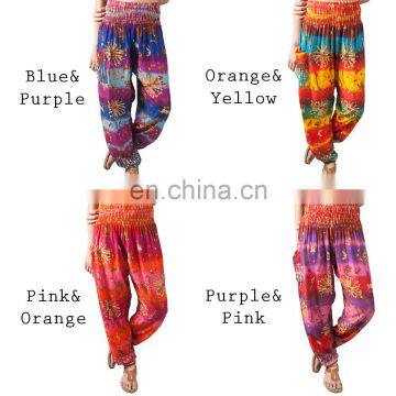 Tie Dye Women's Harem Pants Boho Baggy Genie Yoga Aladdin Trousers Pants photo-2