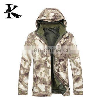 Mens TAD camouflage tactical jacket waterproof winter jacket