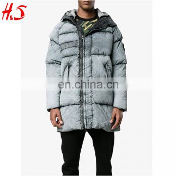 Fashion Winter Parka With Hooded Classic Stonewash Puffer Coat