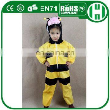 HI CE Lovely super soft plush child bee costume, bee costume children