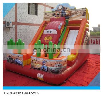 heavy duty colorful inflatable car slide structure gonflable