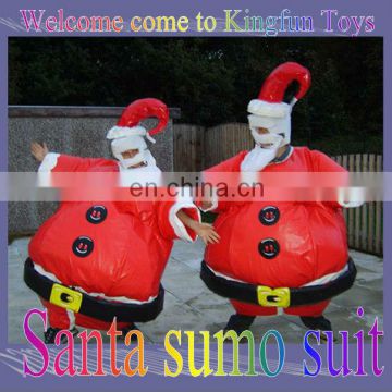 Santa sumo wrestling suit