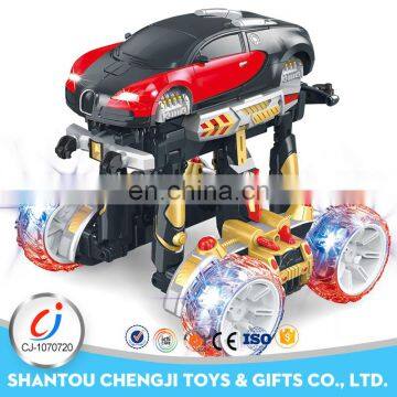 2017 New products innovative control remote deformation car ai robot