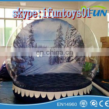 inflatable giant snow globe for christmas / inflatable snow globe / giant human snow globe