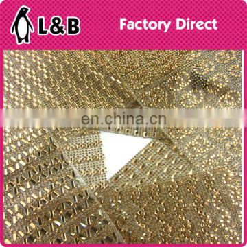 FREE SAMPLE 24*40cm decorative light colorado Topaz rhinestone sheet