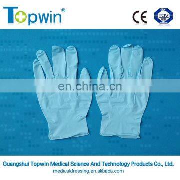 Non-sterile powder free disposable nitrile glove