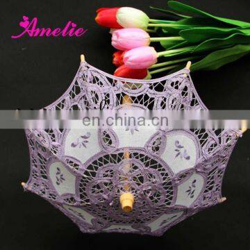 19cm Wedding Purple decoration umbrella