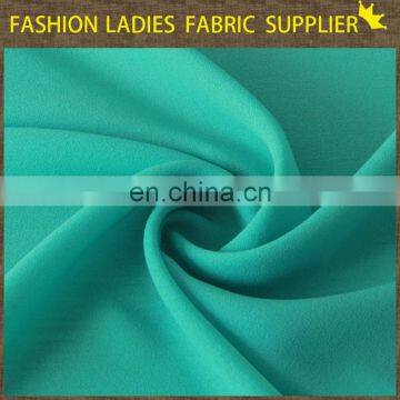 Shaoxing textile 100% poly solid chiffon wool dobby chiffon fabric