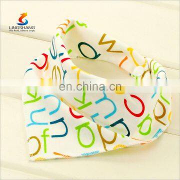 2016 Latest Baby Product Hot Selling Organic Cotton Custom Baby Drool Bibs Bandanas photo-2