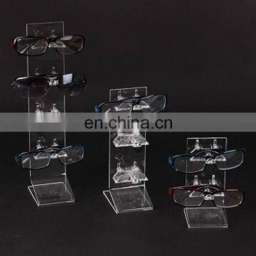 Custom design acrylic plastic plexiglass indsutrial factory direct sale multilayer transparent glasses display shelf