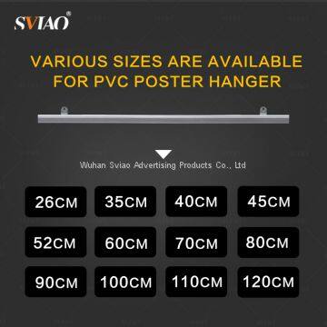 High Quality Snap Rails PVC Material Poster Hanger Clip For Poster Hanging With 26cm,40cm,45cm,55cm,60cm,80cm,100cm,120cm photo-3