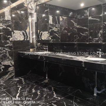 Royal Ballet,black Landscape Granite, Black Waves Granite,black Granite Wall Pavings,worktop,background Wall photo-3