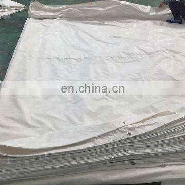 White PE Laminated Waterproof Tarpaulin/Tarp Roll