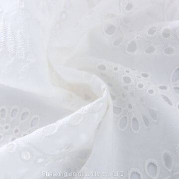 voile lace fabric 100% cotton embroidered