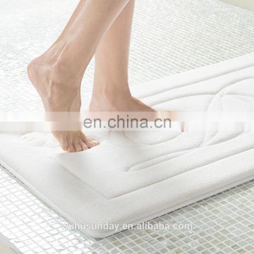 BATHMAT - EMBOSSED - 69770 WHITE/BRWON