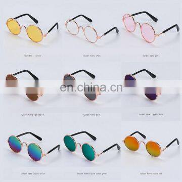 Manufacturer Wholesale Cool Multi-colors Dazzle Metal Pet Cat Dog Sunglass Glass