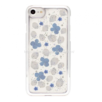Golden Edge Epoxy Phone Case Flower Phone Case Floral Mobile Cover