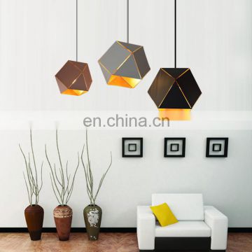 Best selling Nordic Style Hanging Lighting Polygon Unique Design pendant lamp for decorative commercial led pendant lighting