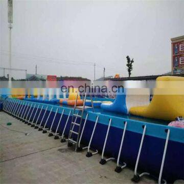 Factory Price Rust Resistant Free Standing Metal Frame Swimming Pool For Sale