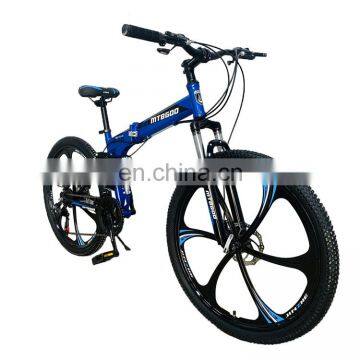 Hot sales mountain bike dual suspension bike folding bicycle/ 26 inch 21 speed Folding Bicycle bike with disc brake