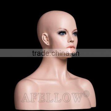 Women Head Mannequin Fiberglass Female Cheap Head Mannequin H1 photo-4