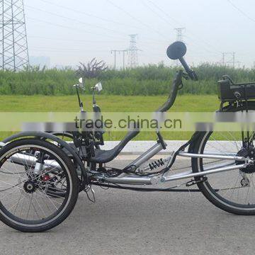LED Display Electric 3 Wheel Recumbent Trike photo-4