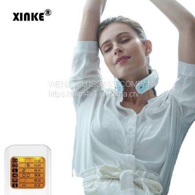 Intelligent Voice Call 3D Neck Massager Remote 2 Level Infrared Heating Pain Neck Care Massager
