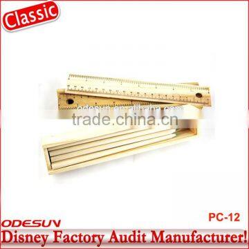 Disney Universal NBCU FAMA BSCI GSV Carrefour Factory Audit Manufacturer Wood Colored Pencil Set With Case For Kids photo-4