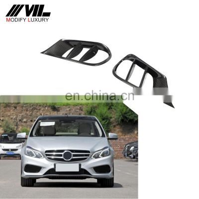 Modify Luxury C Class Carbon Fiber Car Bumper Air Vents for Mercedes Benz W212 E300 E400 E500 E550 4 Door 2014-2016