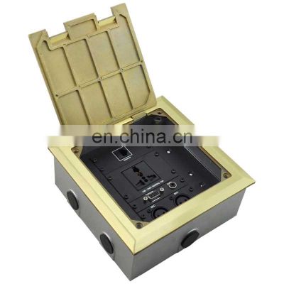 Golden Cable Network VGA floor Plate Lifting plug socket box