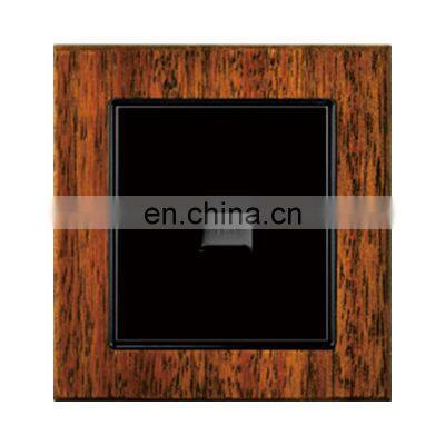 Type 86 UK/EU Standard Phone Wall Socket Thick Solid Wood Panel  Socketes And Switches Electrical 16A