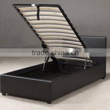 Modern Style Hot Sale Leather Bed Wood Double Bed Designs With Box Quality Choice photo-5