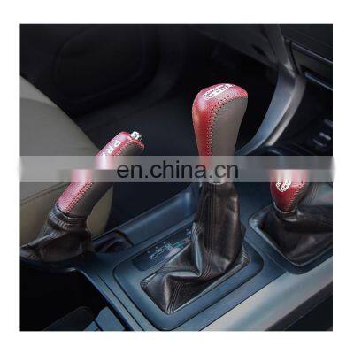 Car Interior Cover Car Leather Gear Shift Knob Cover for 120 prado 2003 2009