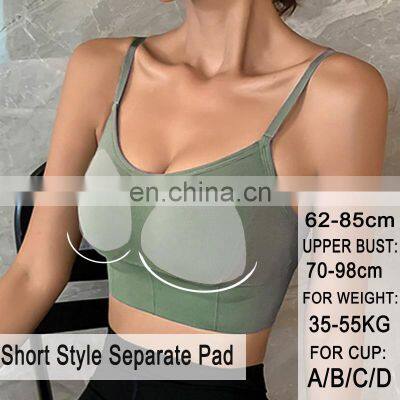 Womens Summer Camis Tanks Tops Sleeveless Cotton Bustier Unpadded Bandeau Bra Vest Crop Top Seamless Tees photo-5