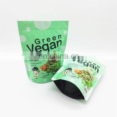 Custom printed flexible resealable aluminum foil snack food packaging bags with zip lock