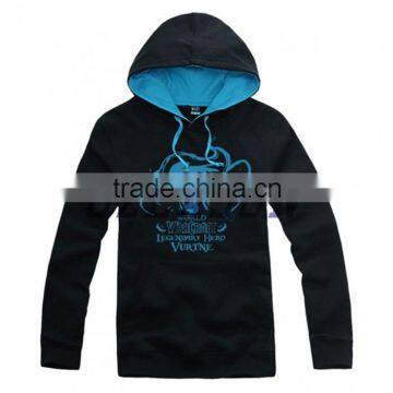 Hot Sale OEM Design Black Gym Short Sleeve Hoodie for Team photo-6