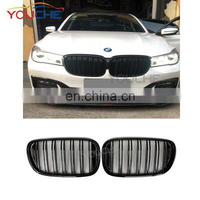 ABS Double Slat Replacement Front Kidney Mesh grill Grille for BMW 7 series G11 G12 2015+