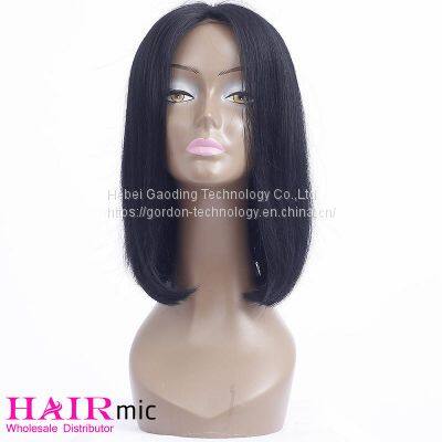 Direct Factory of Natrual Color High-ending Straight Bob Wig photo-3