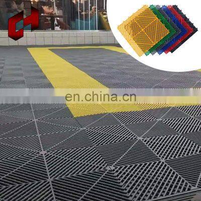 50Mm Cheap Direct Sales Prices Protection Car Wash Premises Workshop Vent Cover Grill Interlocking Flooring Tiles With Hole