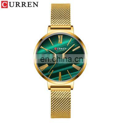 Curren 9076L Classic Brand Women Quartz Watches Simple Analog Water Proof New Women's Bracelet Wristwatch