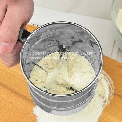 Stainless Steel Hand Powder Shaker Cup Flour Sieve Sugar Flour Wire Filter Vibrating Sifter Strainer photo-5