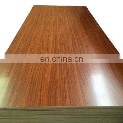 18mm wood grain laminated faced melamine marine plywood