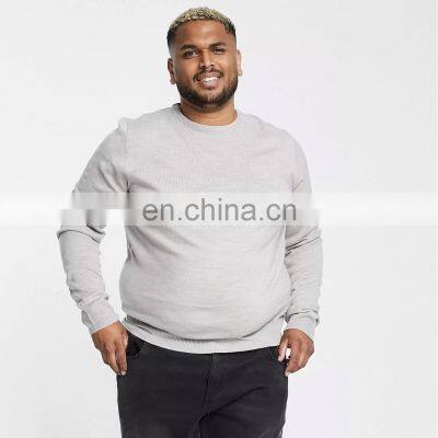 Cotton Polyester Sweat Shirt Winter Plus Size Sweat Shirt In Solid Color Oversized Sweatshirt photo-4