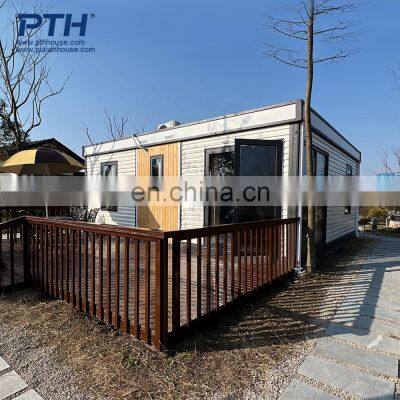 Fast 8 Hours Assembly High Quality French Windows  prefab house container home Foldable Smart House