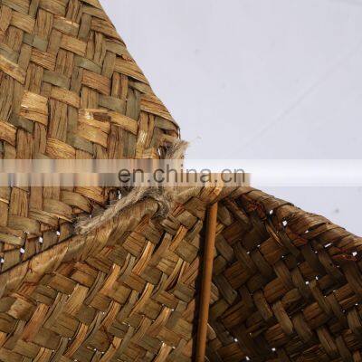 HBK Handmade Natural Seagrass Rattan Tissue Box Cover for Office and Bedroom photo-3