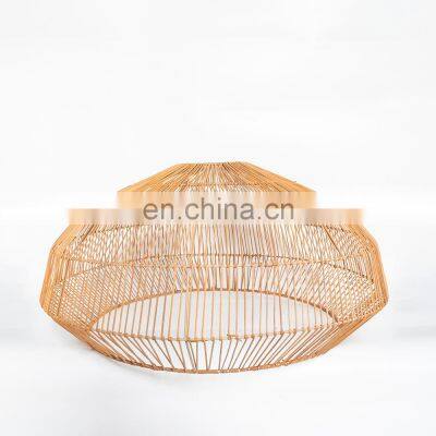 Unique Wicker Rattan Lampshade Boho Style Round Shape Spherical Hanging Pendant vietnam cheap wholesale